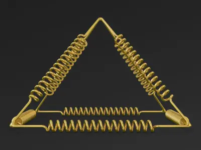 Golden Pyramid Yu Shynsye 15x15x10 M 1 3D model