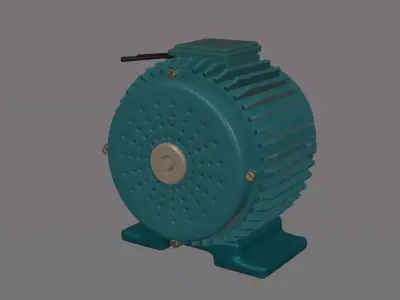   1 Ac Induction Motor    Industrial Electric Motor  3D model