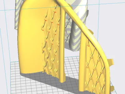 Lifan X60 front bumper grille 3D print model