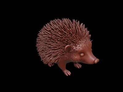 Hedgehog Animal Sculpture 3D print model purchase
