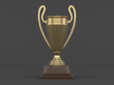 Trophy Cup 3D model 25