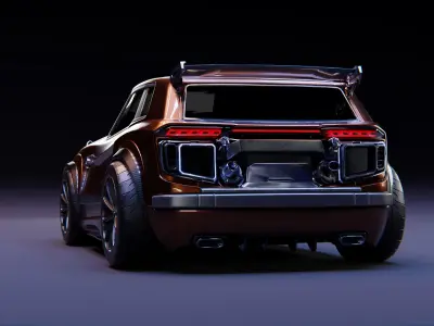 Fennec car model from Rocket League 3D model