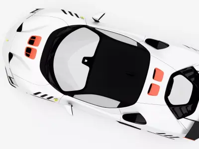 Ferrari SF90 XX Stradale 2023 Low-poly 3D model
