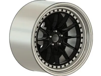 3SDM 3 41 RIMS FOR DIECAST 64 SCALE 3D print model