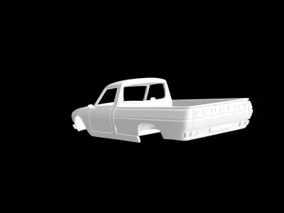 Peugeot 504 pickup  3D print model