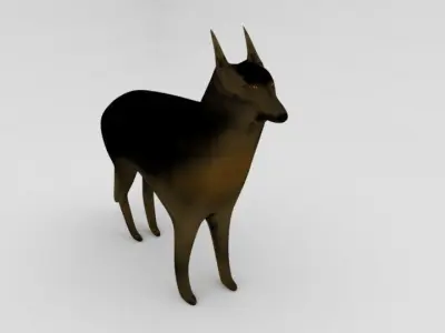 Low Poly Dog Low-poly 3D model