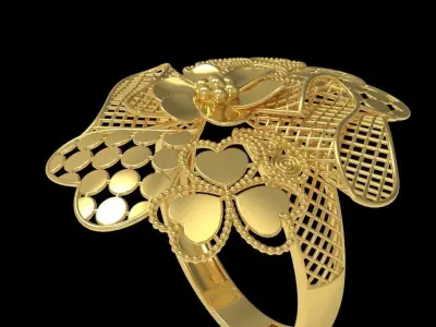 Fusion Gold Rings RAA01 3D print model