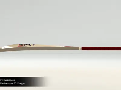 Kookaburra Cricket Bat Free 3D model