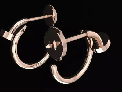 Juste Un Clou Earring 3d printing model 3D print model