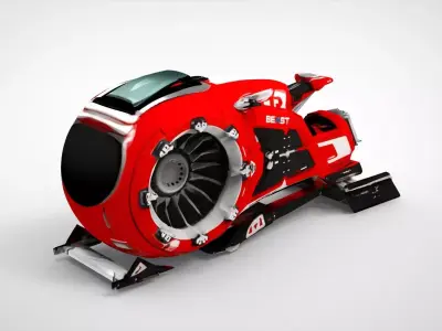 Hover air bike 3D model