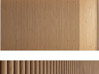 Wood panels set2 3D model