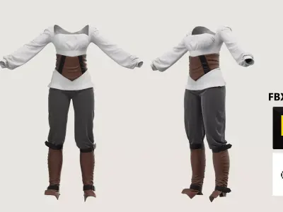 Outfit Marvelous Designer 3D model