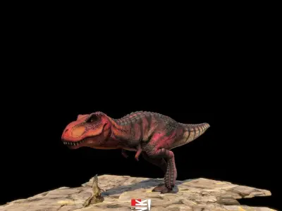 T Rex - Tyrannosaurus Low-poly 3D model