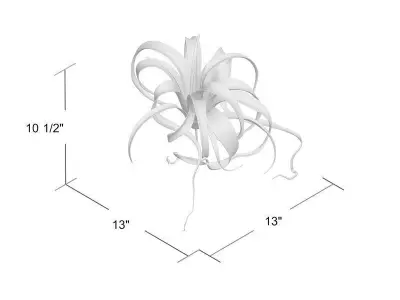 Artificial Tillandsia Pick Foliage Plant 3D model