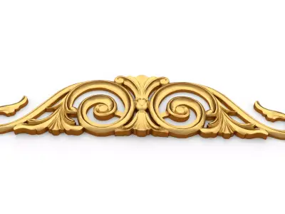 Classic decor ornament carved 76 3D model