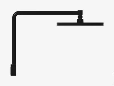 Shower - Head - Luxury - Vibrant Low-poly 3D model