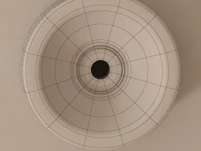 Longboard wheel 3D model