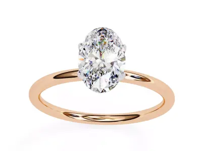 Solitaire Ring Stl 3dm 3D print model Single 360 Video   3D print model