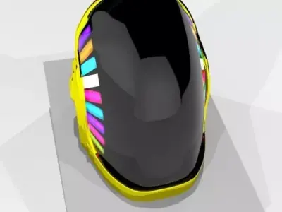 Daft Punk helmet Free 3D model