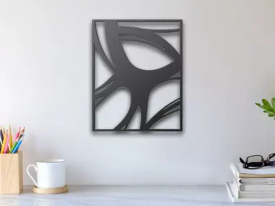 Abstract Wall Art 3D print model 10