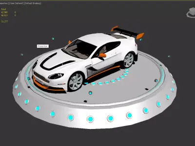 Aston Martin GT12 Low-poly 3D model