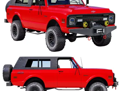 Chevrolet K5 blazer 1969 custom 3D model