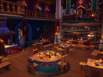 Emberheart Tavern - Stylized Modular Asset Kit for Unreal Engine Low-poly 3D model