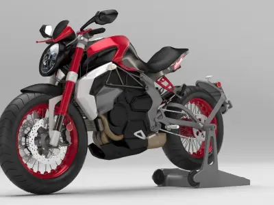 MV Agusta Brutale 3D Bike model 3D model