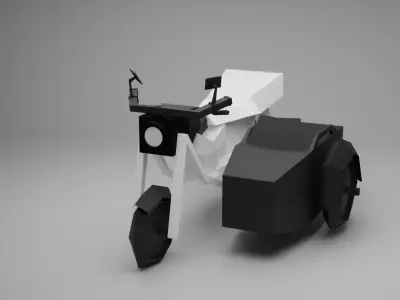 Bike with Sidecar 3D model