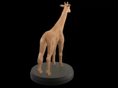 Parametric Giraffe Low-poly 3D model purchase