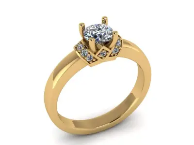 Jewelry Diamond Ring  3D print model