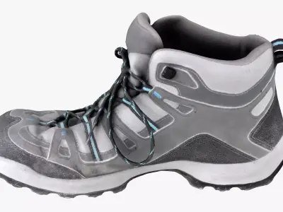 Hiking Boots - 3D Scanned Game-Ready Asset Low-poly 3D model