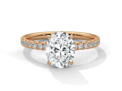 solitaire ring with detail images and 360 render videos 38 3D print model