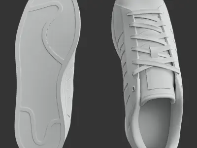 SuperStar Adidas Sneakers  3D model