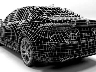 TOYOTA COROLLA SEDAN Low-poly 3D model