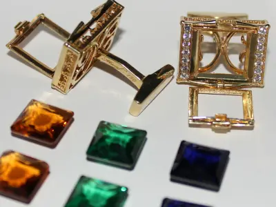 Cufflinks wholesale 3D Model Collection