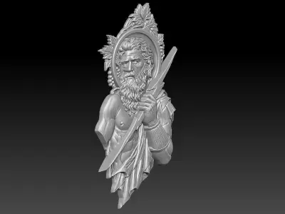 2 Zeus CNC Relief Model 3D print model