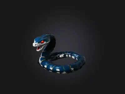 RoboSnake Model Low-poly 3D model