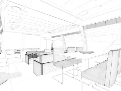 Yacht Ferretti 720 3D model