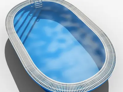 Oval preliv 3D model