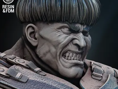 Wicked Marvel War Sculpture Tested for 3D printing 3D print model