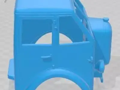 Foden F1 1931 Printable Body Cabin Truck 3D print model