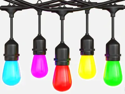 Bulb 48ft 15 LED  Low-poly 3D model