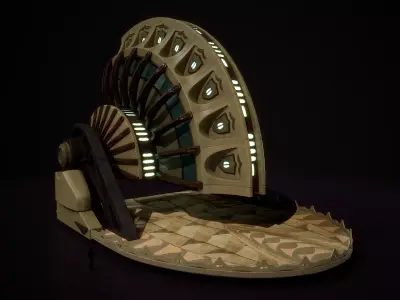 Building 9 Low-poly 3D model