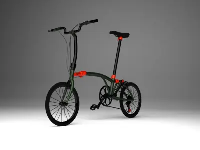 Brompton green special edition 2021 3d model 3D model