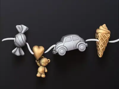 Beads For Bracelet 3D print model