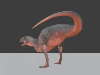 Majungasaurus dinosaur Low-poly 3D model