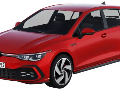 Volkswagen Golf GTI 5-door 2020 3D model