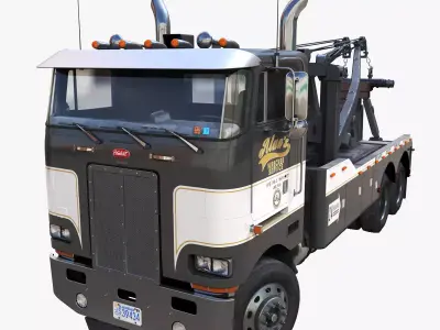 Peterbilt 362 Heavy Wrecker Low-poly 3D model