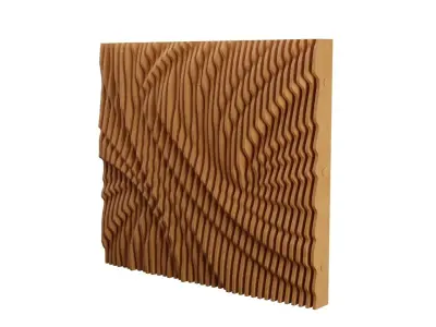 Parametric Wooden Wall Decor - 02 -CNC files for cutting 3D model